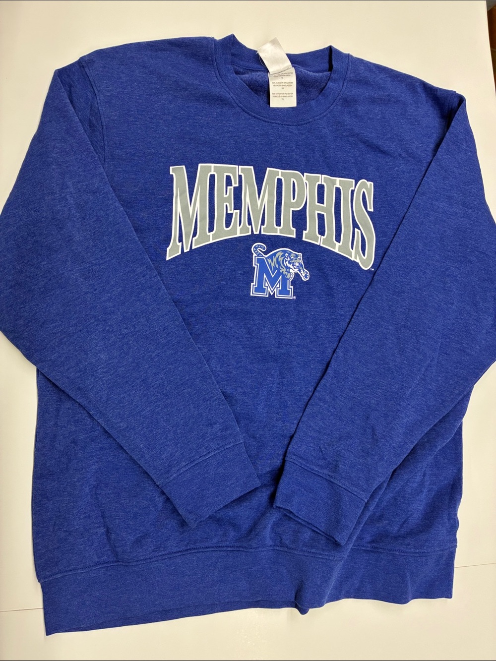NEW Rivalry Threads Men's Memphis Crewneck Sweatshirt Size XL